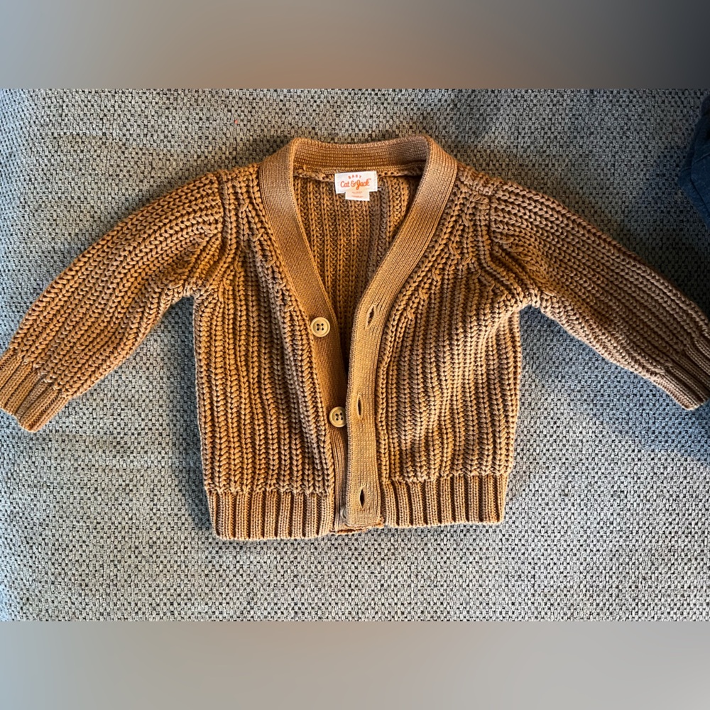 Cat & Jack Brown Cardigan Sweater